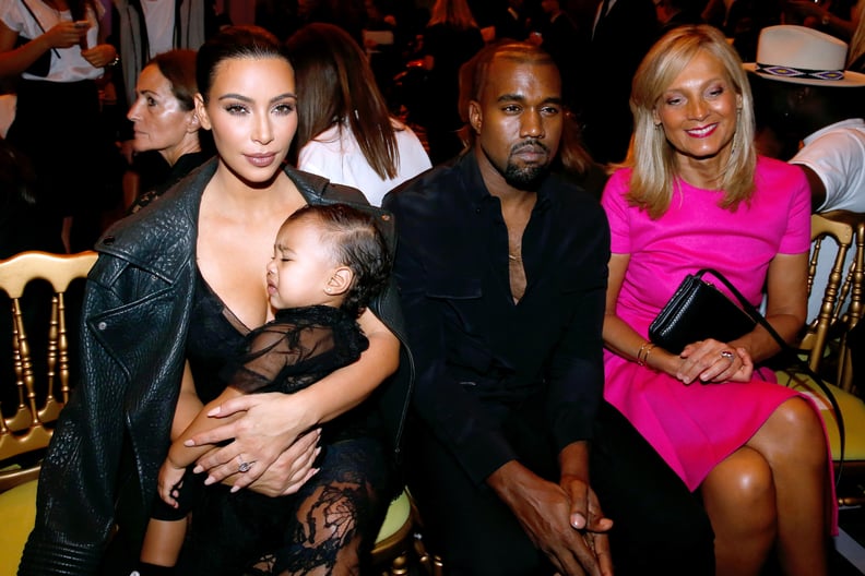 When He Sat Front Row at a Fashion Show With Kim and North