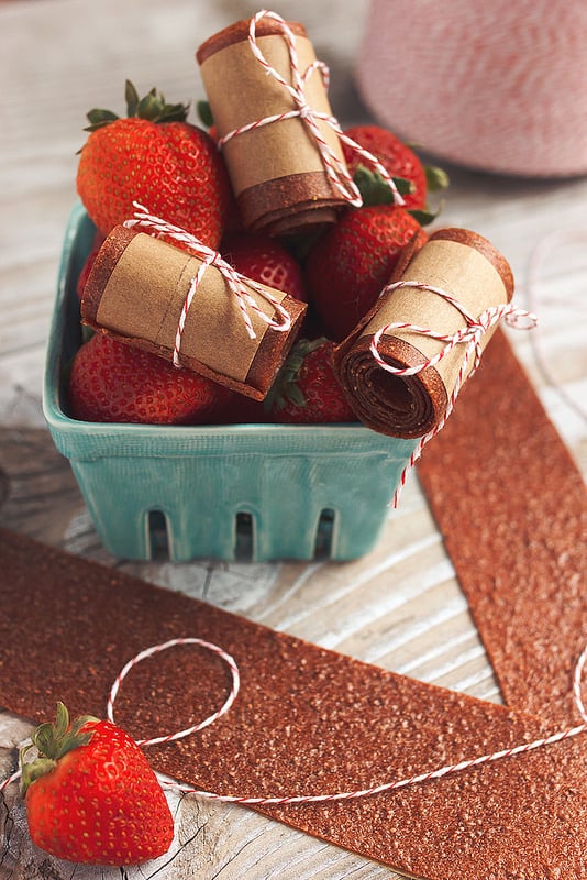 Honey-Sweetened Strawberry Fruit Leather