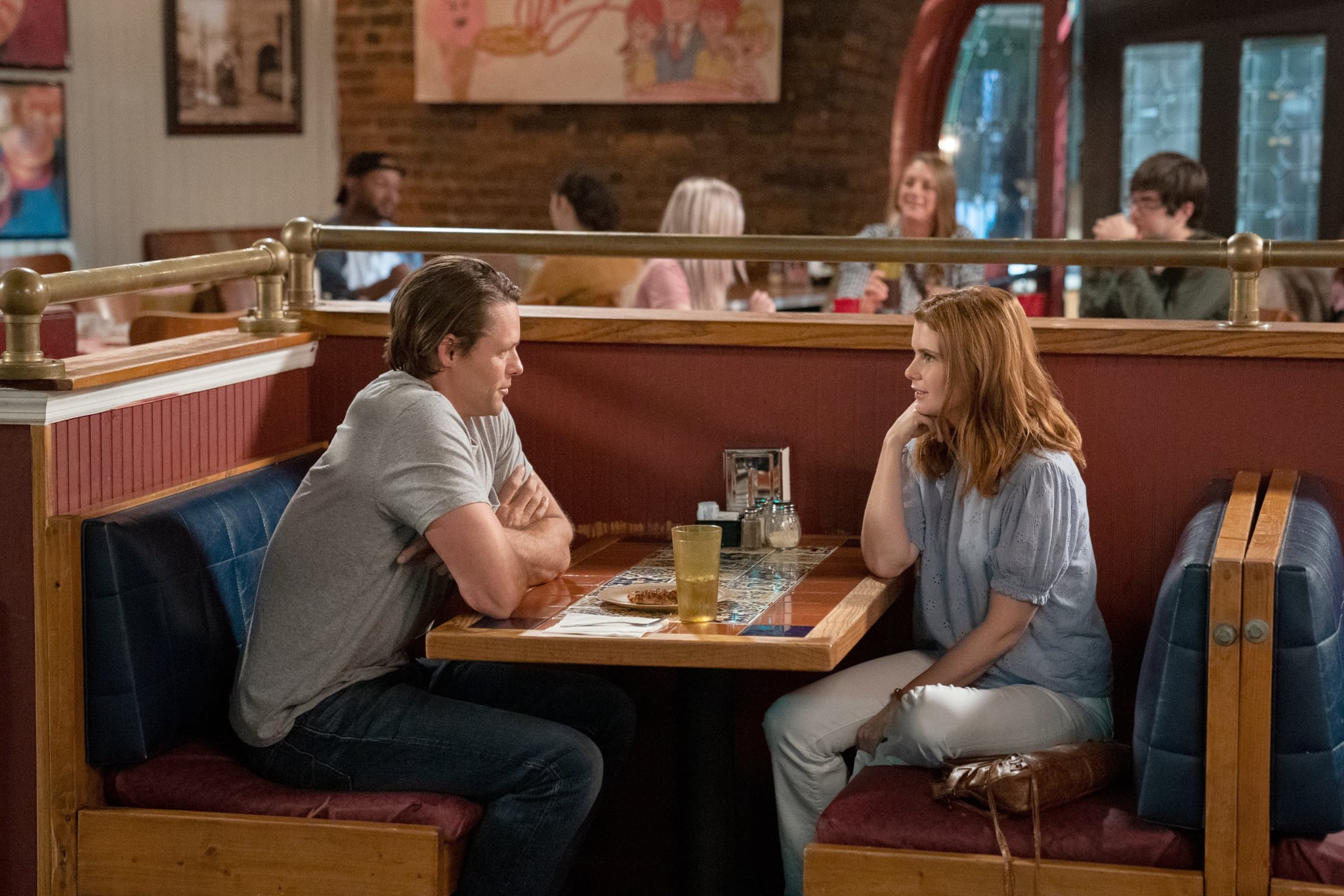 SWEET MAGNOLIAS, from left: Justin Bruening, Joanna Garcia Swisher, (Season 1, ep. 104, aired May 19, 2020). photo: Eliza Morse / Netflix / Courtesy Everett Collection