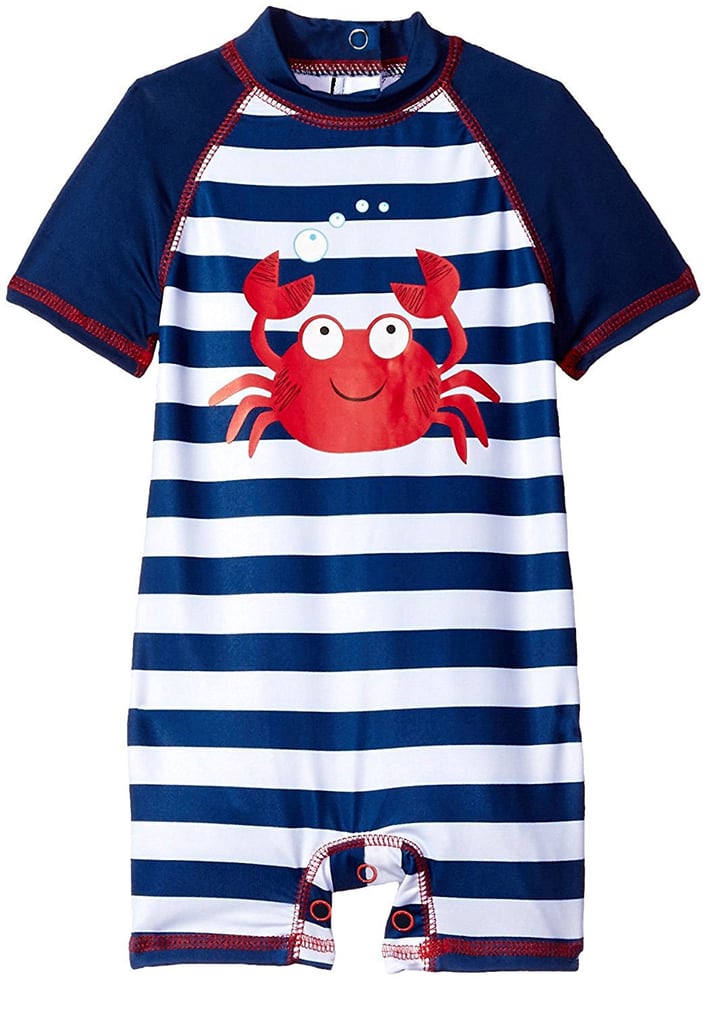 Wippette Baby Boys Stripes Crab One Piece Best Baby Swimwear 2018