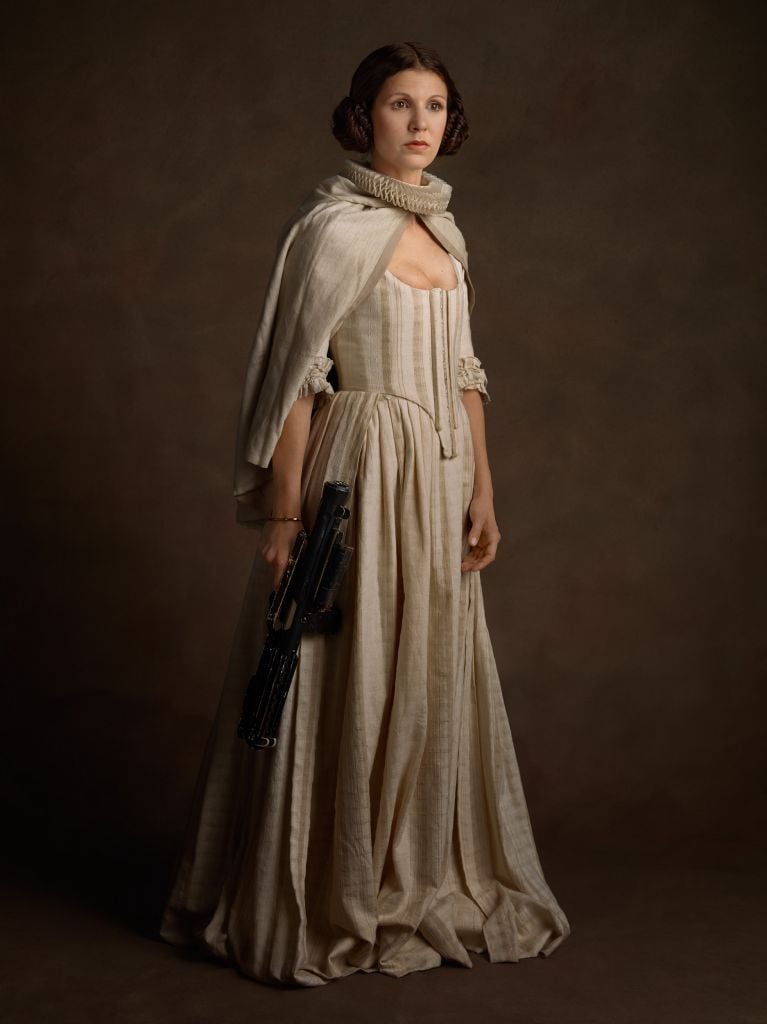 Princess Leia: "Portrait of a Princess With a Helmet of Hair on her Ears"