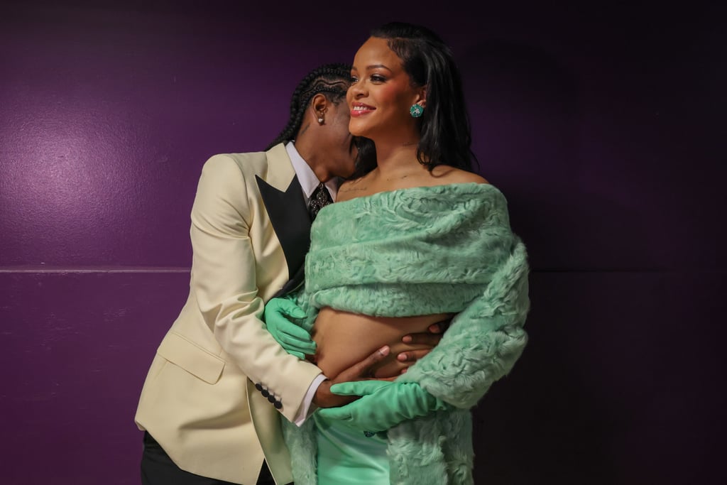 Rihanna and A$AP Rocky Backstage at the 2023 Oscars