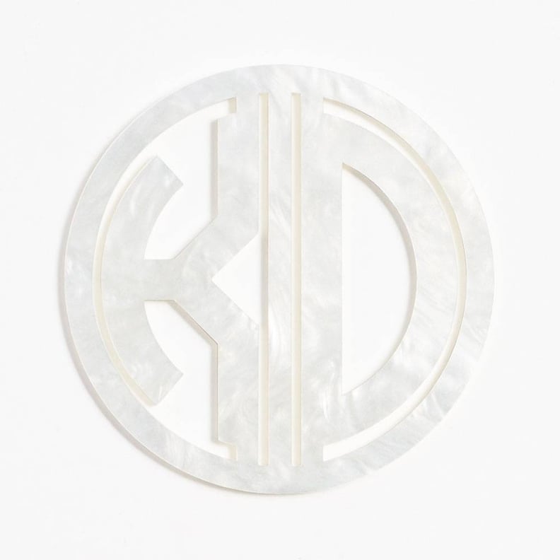 A Cool Home Gift: Paper Source Pearl White Laser Cut Monogram Coasters