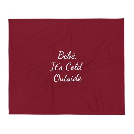 Schitt's Creek Moira Rose Bébé, It's Cold Outside Throw Blanket
