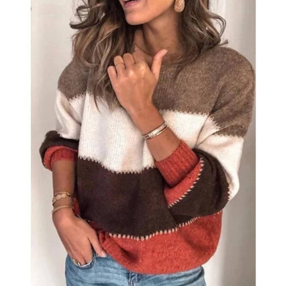 The MIV Shop Loose Striped Sweater