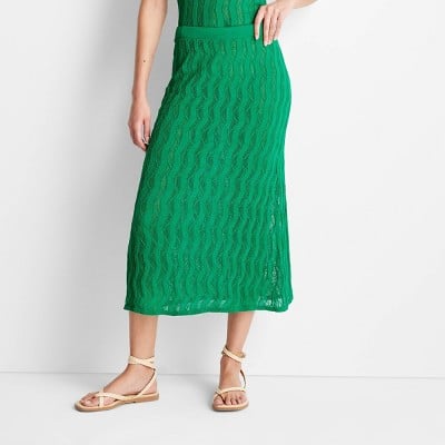 Future Collective with Jeneé Naylor Lace Sweater Maxi Skirt