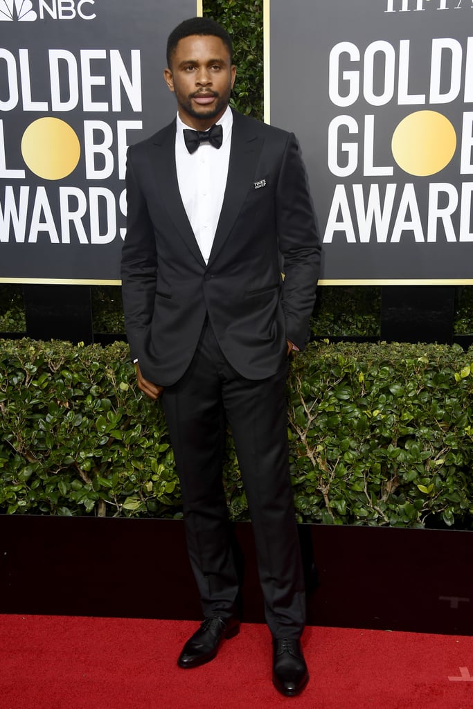 Kerry Washington and Nnamdi Asomugha at 2018 Golden Globes