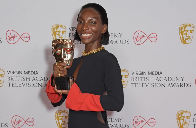 LONDON, ENGLAND - JUNE 06:   Michaela Coel, winner of the Best Actress award for 