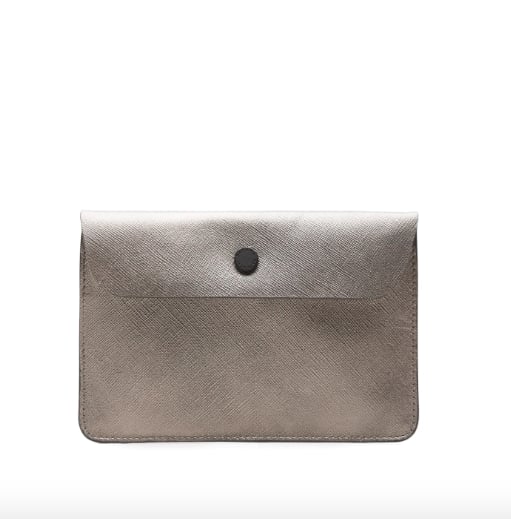 Metallic Leather Passport Case