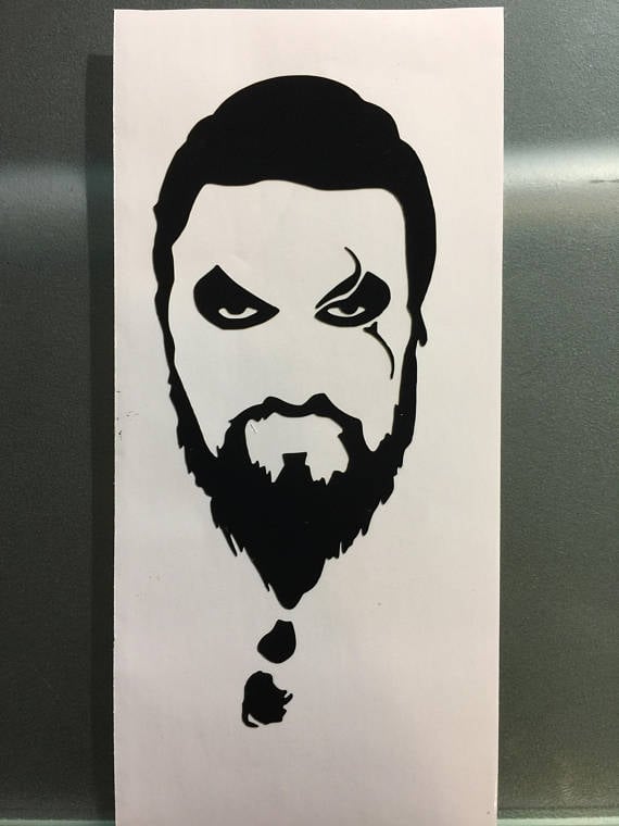 Jason Momoa Vinyl Decal