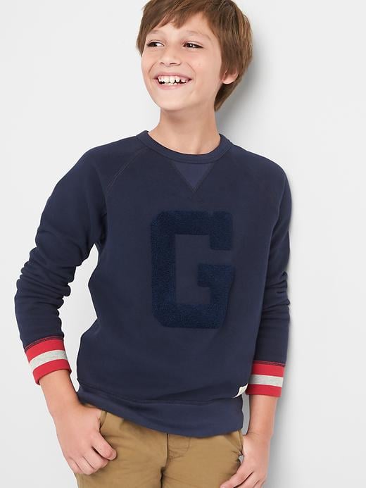 Logo Raglan Crew Sweatshirt