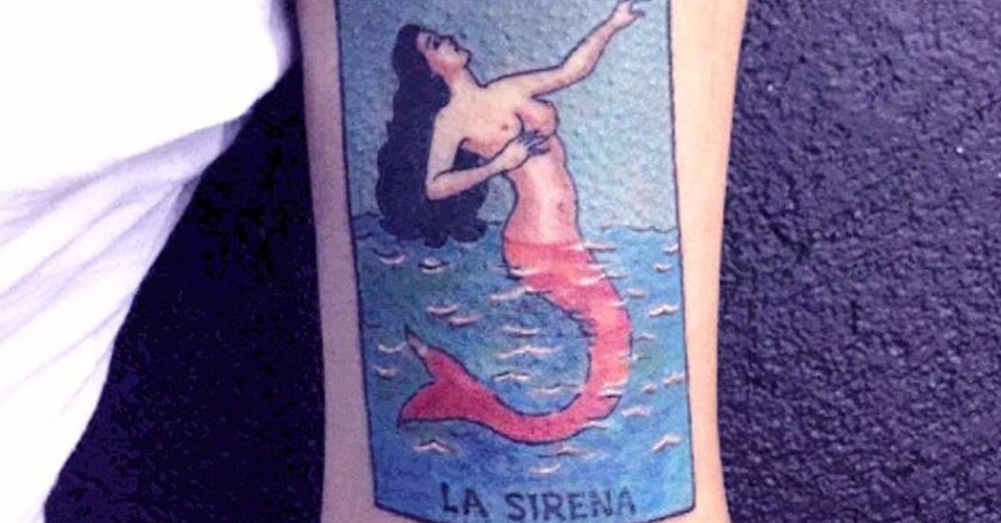 La Sirena - Loteria Card Painting