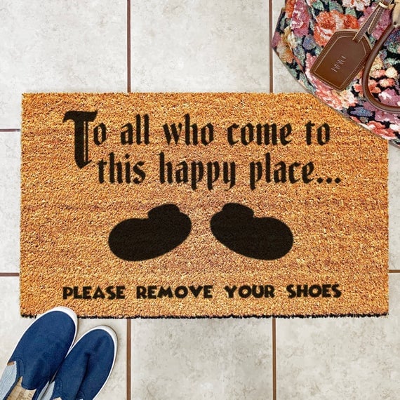 "Please Remove Your Shoes" Doormat
