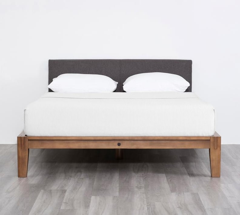 Thuma Bed Frame in Walnut and Charcoal