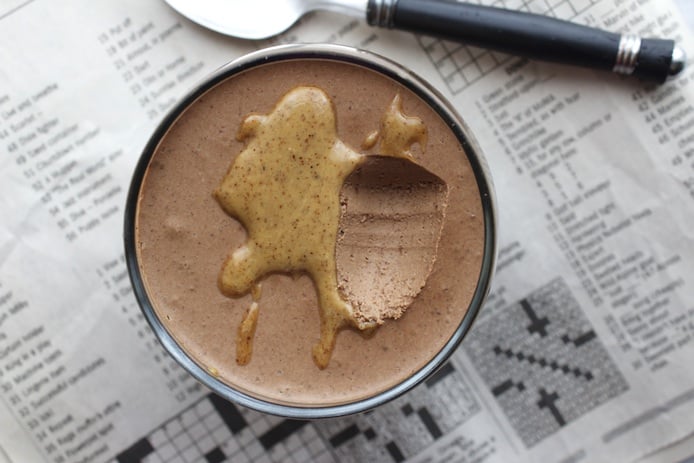 Almond Butter Dark Chocolate Mousse