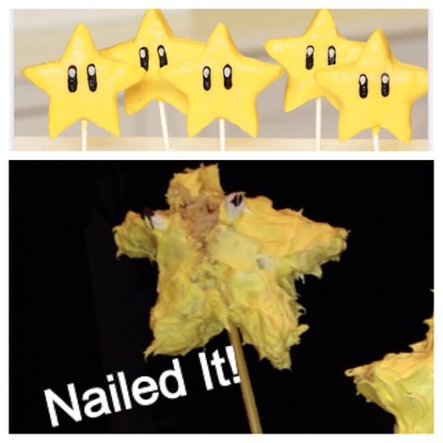 Super Mario Bros. Stars Cake Pops