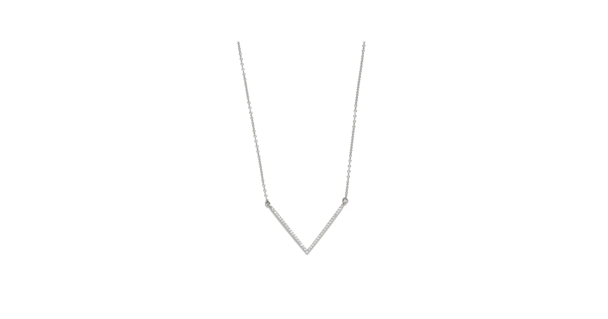 MINED Diamond V Necklace, Assorted Metals ($450) | Jewelry Gifts at All ...