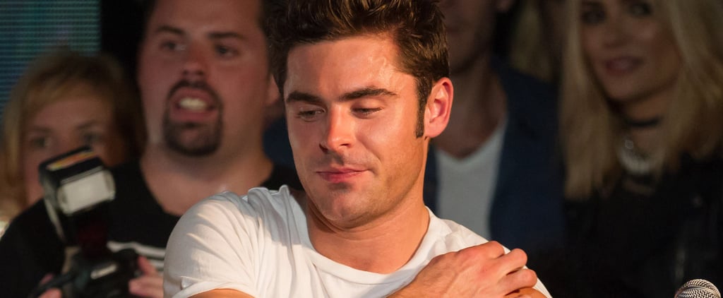 Zac Efron Showing Off His Bicep August 2015