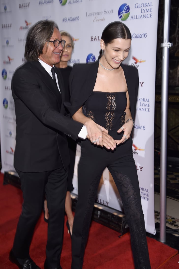 Bella Hadid With Her Parents at Lyme Alliance Gala 2016 | POPSUGAR