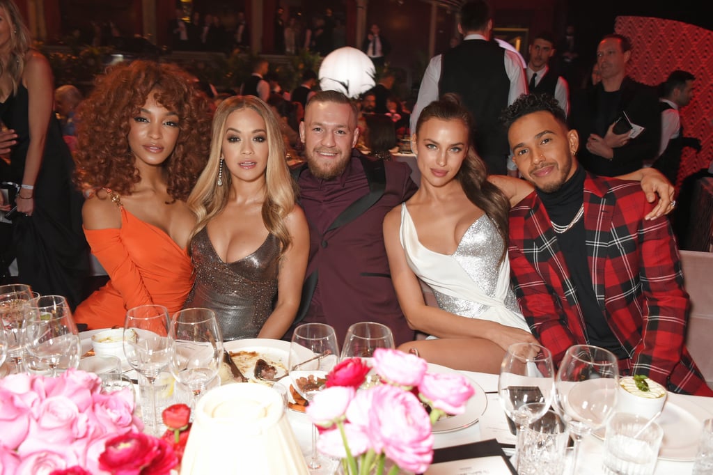 Jourdan Dunn, Rita Ora, Conor McGregor, Irina Shayk, and Lewis Hamilton
