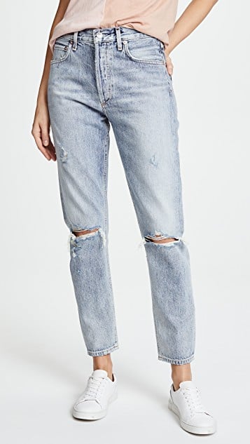 Agolde Jamie High Rise Classic Jeans in Resolution | Best Agolde Jeans ...