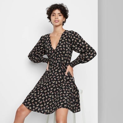 Wild Fable Long Sleeve Wrap Dress | The Best Wrap Dresses of 2021 |  POPSUGAR Fashion Photo 9