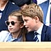 公主夏洛特首次参加温网与她的父母和乔治王子