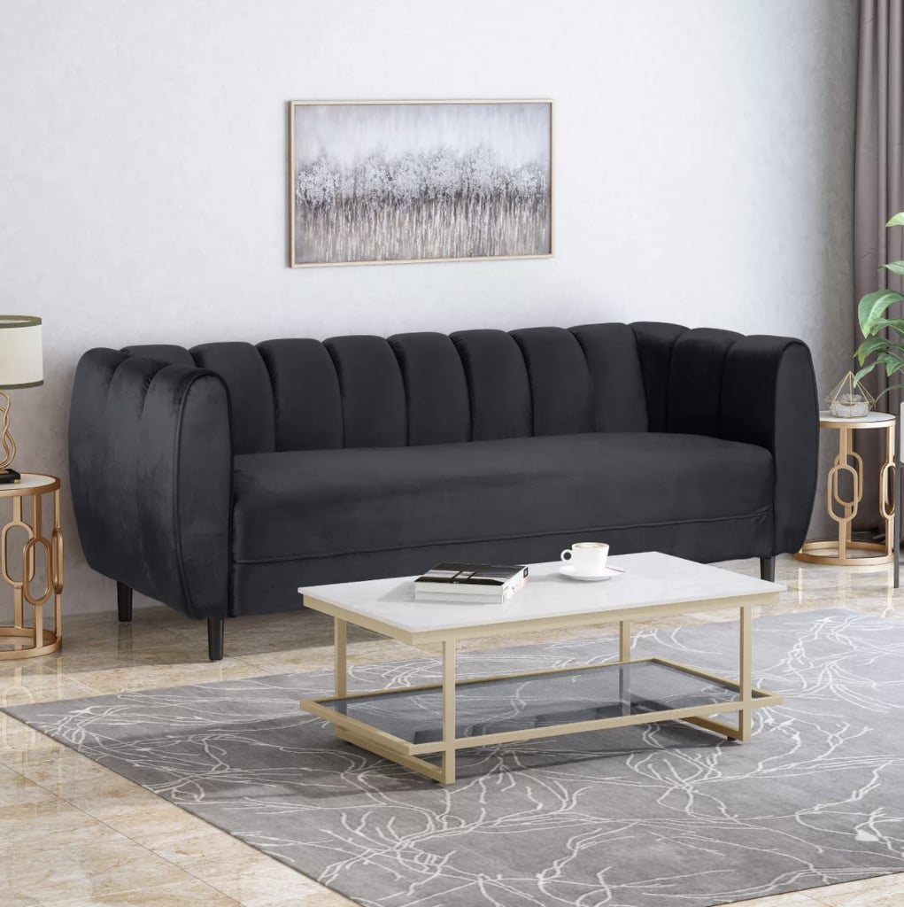 hristopher Knight Home Bobran Modern Velvet Sofa