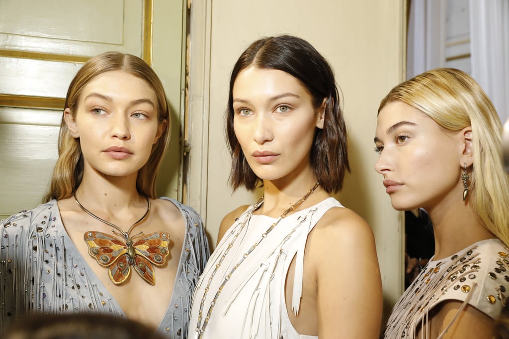 Gigi and Bella Backstage at Bottega Veneta's Spring '18 Show | Bella