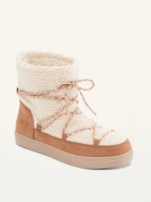 Old Navy Faux Fur Lined Sherpa Boots 33 Old Navy New Arrivals