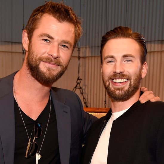 Chris Hemsworth and Chris Evans at the MTV Movie Awards 2016