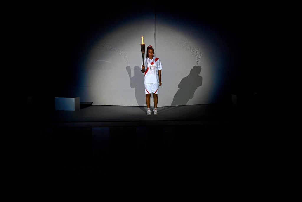 Naomi Osaka Carries Olympic Torch to the Olympic Cauldron