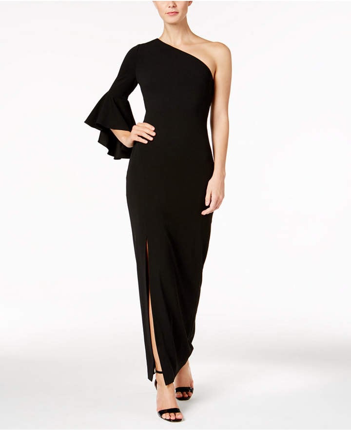Calvin Klein One-Shoulder Gown