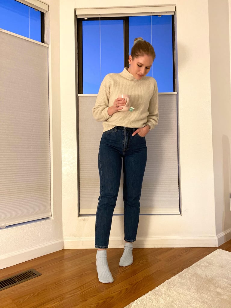 gap high rise mom jeans