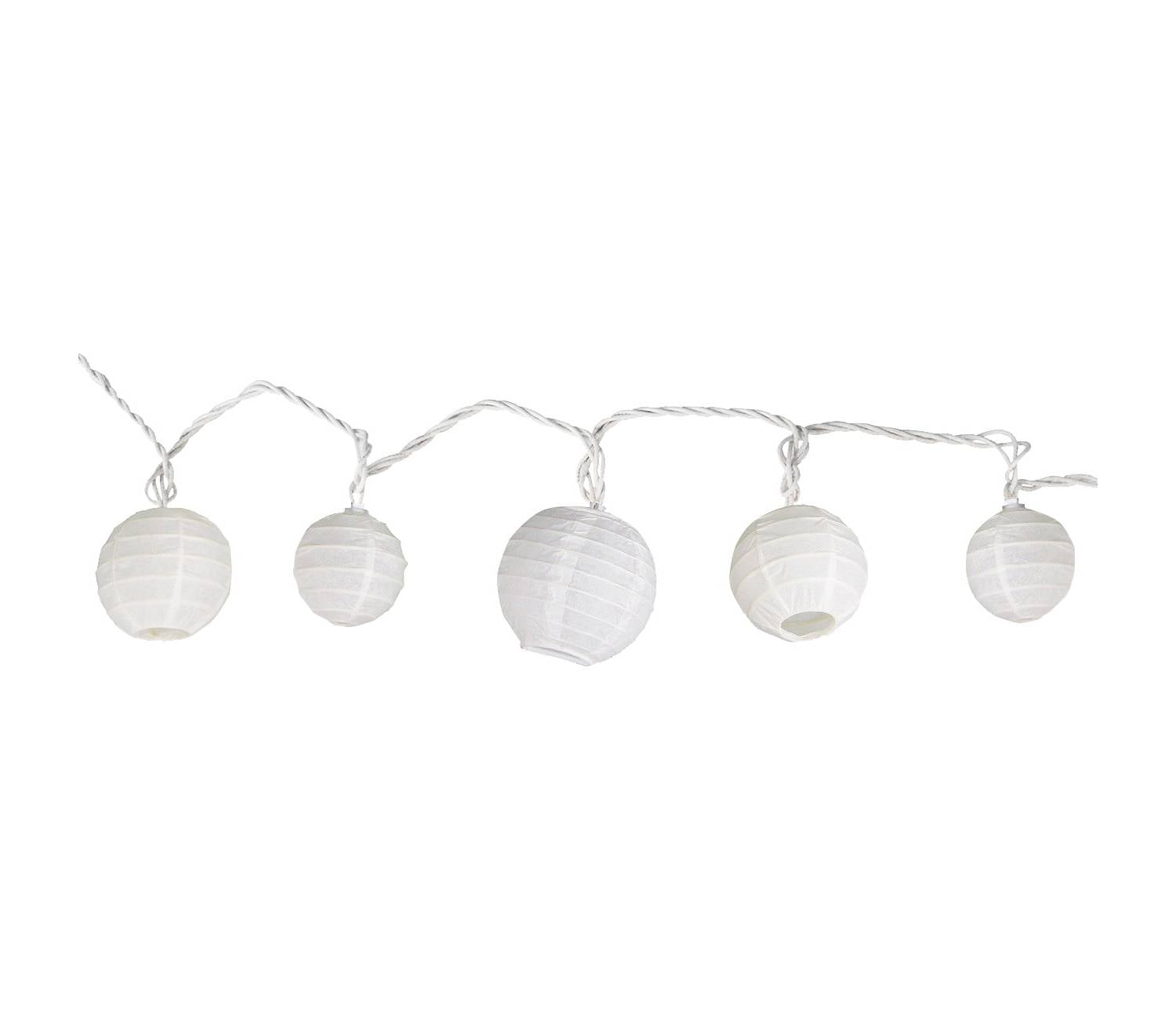 Room Essentials Multi Size Ball String Lights In White 15