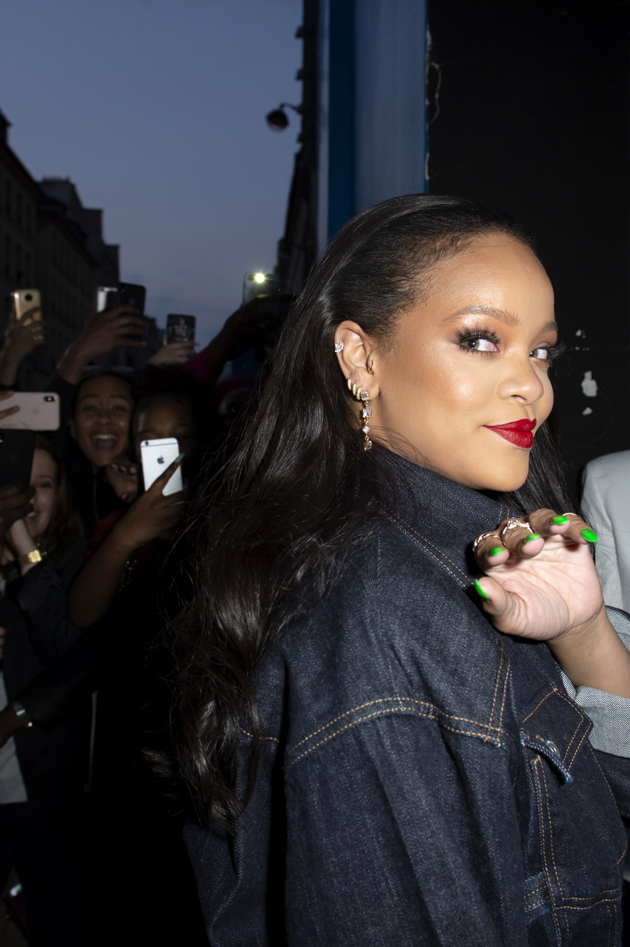 Rihanna Neon Green Nail Polish Popsugar Beauty
