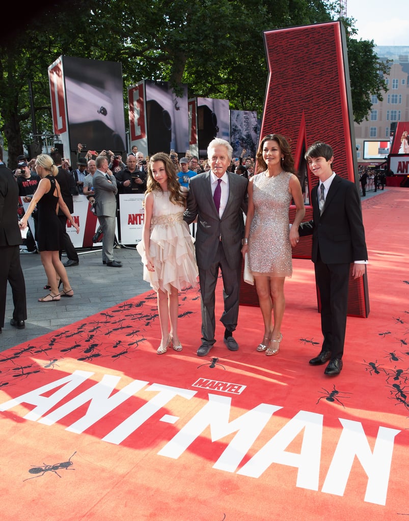 Michael Douglas Catherine Zeta-Jones Kids Ant-Man Premiere