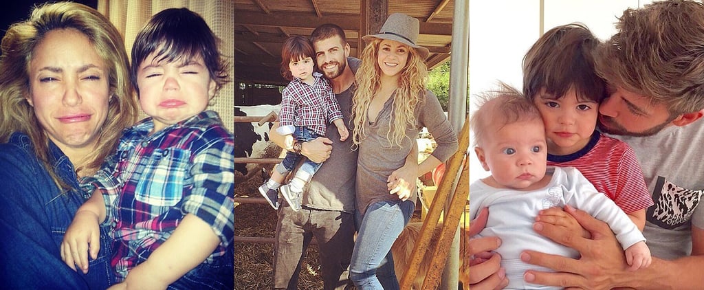 Shakira and Gerard Piqué Family Instagrams