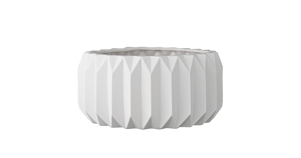 Round Ceramic Fluted Flower Pot (41) MidCentury Planters on Amazon