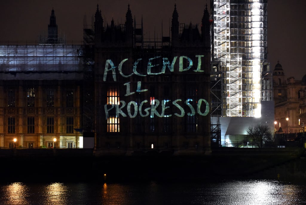 International Women's Day Projections on Parliament