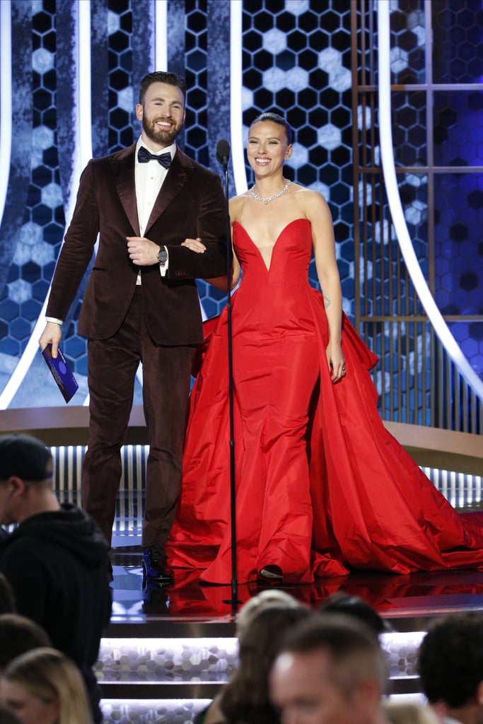 Chris Evans at the Golden Globes 2020