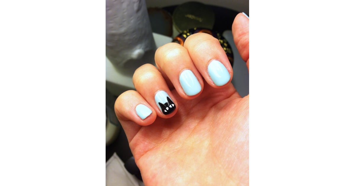 Have The Cutest Claws On Halloween With This Black Cat Manicure The 64 Best Works Of Nail Art This Year Popsugar Beauty Photo 52