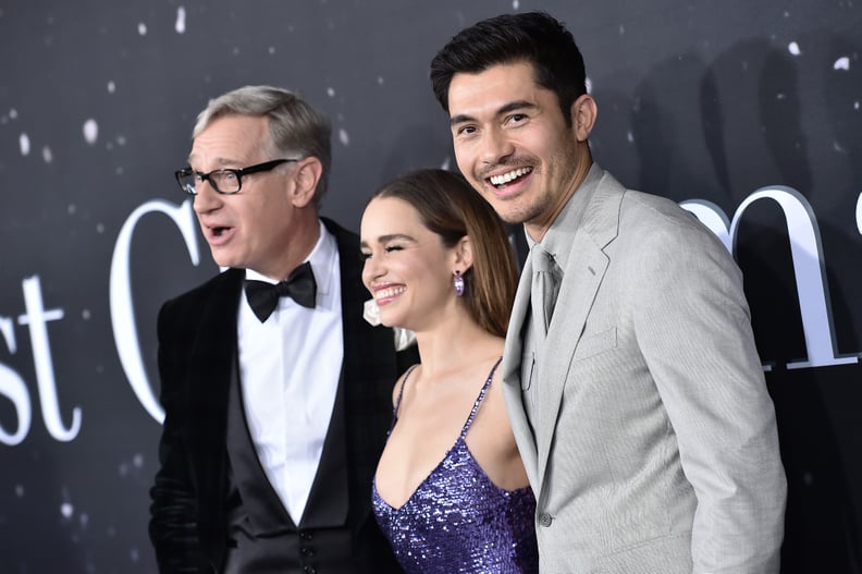 Paul Feig, Emilia Clarke, and Henry Golding at the Last Christmas Premiere