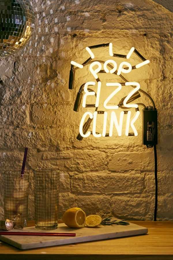 Pop Fizz Clink Neon Sign