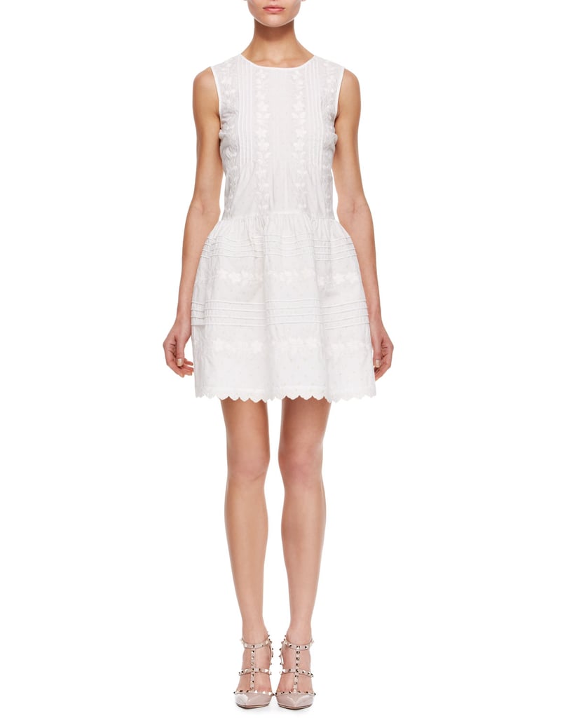 Red Valentino Sleeveless White Dress | White Dresses For Summer ...
