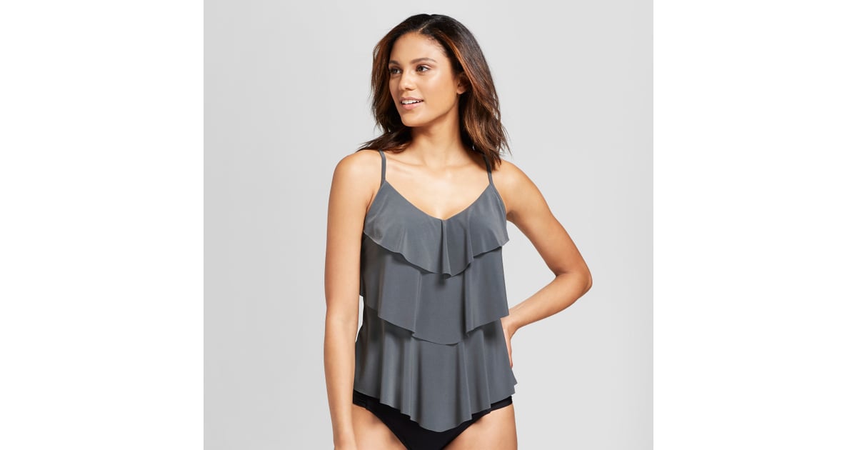 Target Tiered Tankini Top | Bathing Suits For Postpartum Bodies | POPSUGAR Family Photo 11