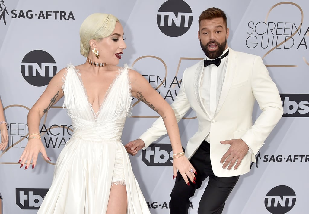 Lady Gaga and Ricky Martin at the 2019 SAG Awards