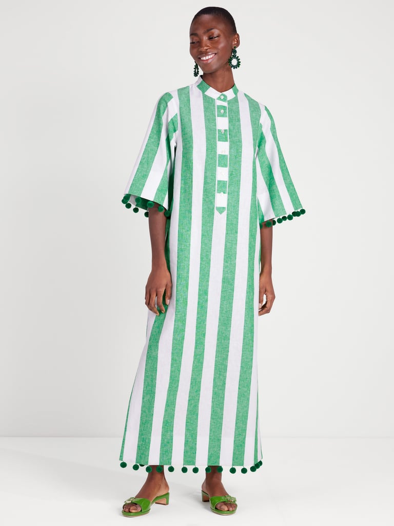 Statement Dress: Kate Spade New York Awning Stripe Pom-Pom Tunic