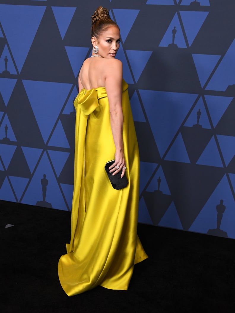 Jennifer Lopez Wears Reem Acra to the Governors Awards Gala 2019