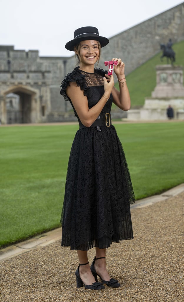 Emma Raducanu Receives MBE in Dior Dress